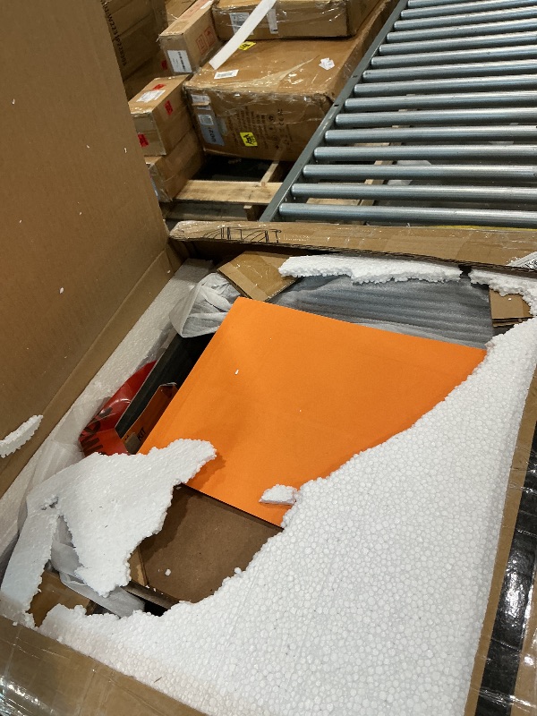 Photo 1 of ***MINOR DAMAGE*** Signature Design by Ashley Baldridge Office Printer Stand, Storage, Electrical Outlets, USB Charing Ports, Wood, 21" W x 18" D x 24.63" H, Brown