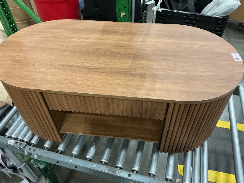 Photo 1 of *USED*
Oval Wood with Drawer Mid Century Modern Unique for Furniture, Tea Table Oak CN411