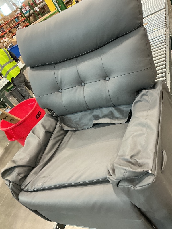 Photo 1 of *USED*
Manual Recliner Chair,360 Degree Swivel Single Sofa,Pu Leather Cozy Lounge Chair,Wide Single Recliner Chair with Side Pocket for Nursery,Bedroom