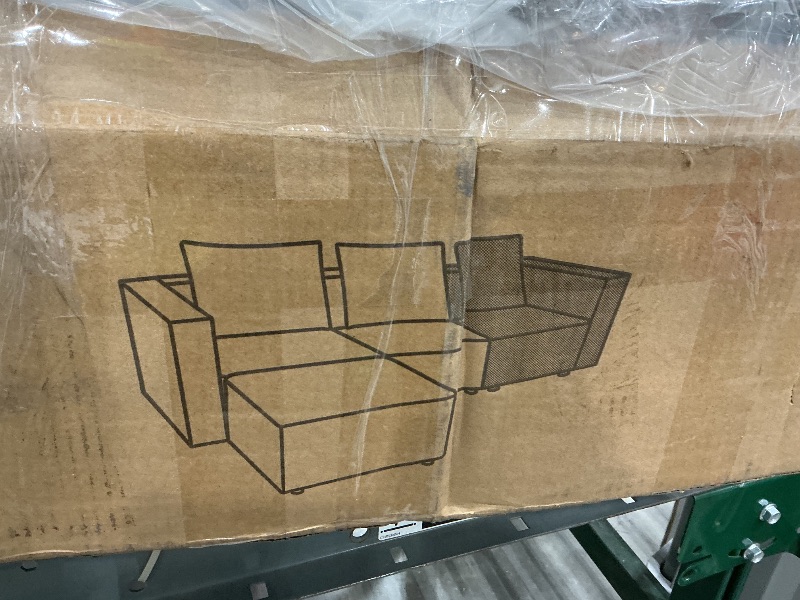 Photo 1 of *PARTIAL SET*
Welzona 132" Sectional Couch, Locked-in Modular Sectional Sofa, Wood Frame Couches for Living Room, 22" Deep Seat U Shaped Couch with Ottoman Chenille Cloud Sofa Tool-Free Setup Sofas for Living Room