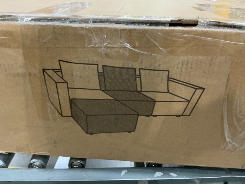 Photo 1 of *PARTIAL SET*
Welzona 132" Sectional Couch, Locked-in Modular Sectional Sofa, Wood Frame Couches for Living Room, 22" Deep Seat U Shaped Couch with Ottoman Chenille Cloud Sofa Tool-Free Setup Sofas for Living Room