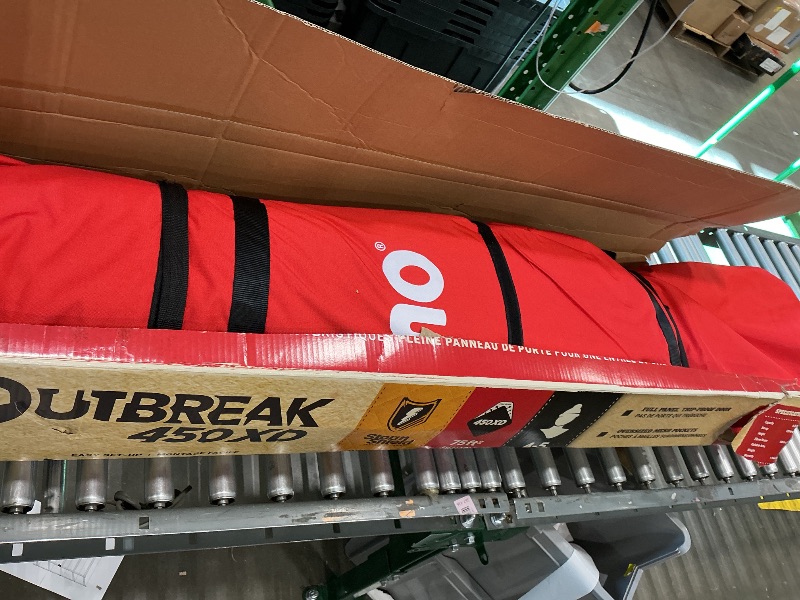 Photo 1 of *USED*
Eskimo Outbreak 450XD Pop-up Portable Insulated Ice Fishing Shelter, 75 sq ft. Fishable Area, 4-5 Person,Red/Black