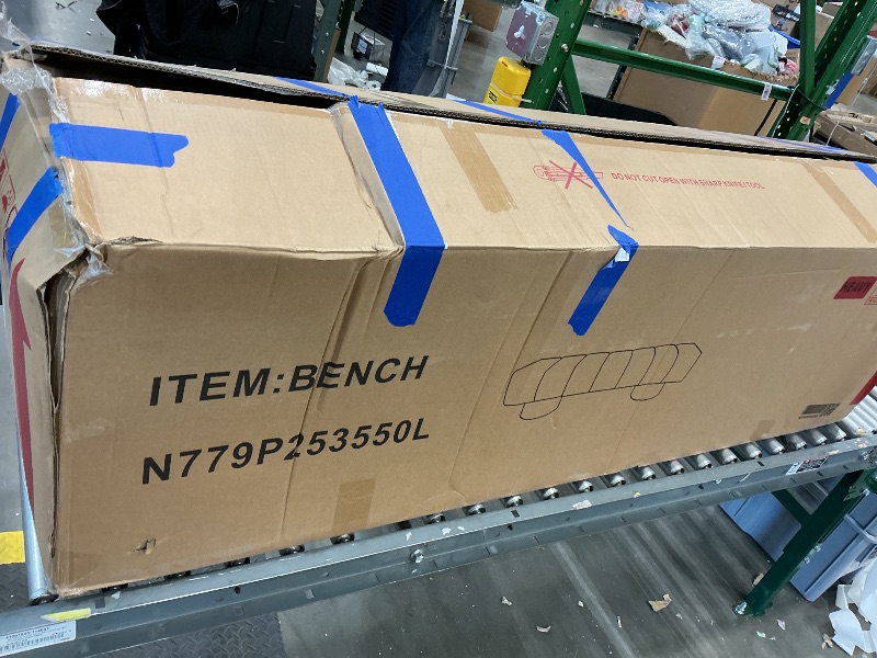 Photo 1 of *USED*
Christopher Knight Home Manila 64" Upholstered Dining Bench, Velvet Ottoman Bench, Rectangular Dining Seat, Spacious Seating, Long Footstool for Living Room Dining Room, No Assembly Need, Light Gray