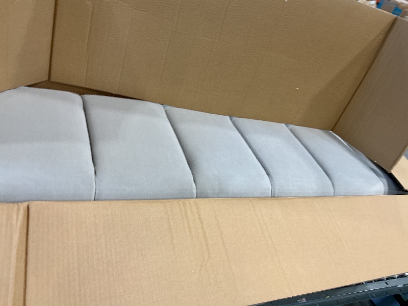 Photo 1 of *USED*
Christopher Knight Home Manila 64" Upholstered Dining Bench, Velvet Ottoman Bench, Rectangular Dining Seat, Spacious Seating, Long Footstool for Living Room Dining Room, No Assembly Need, Light Gray