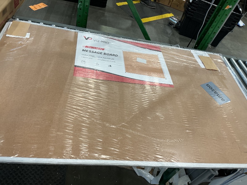 Photo 1 of *USED*
VIZ-PRO Large Cork Bulletin Board, 60 X 36 Inches, Wall-Mounted Corkboard with Silver Aluminium Frame for School, Office, and Home 5' X 3'