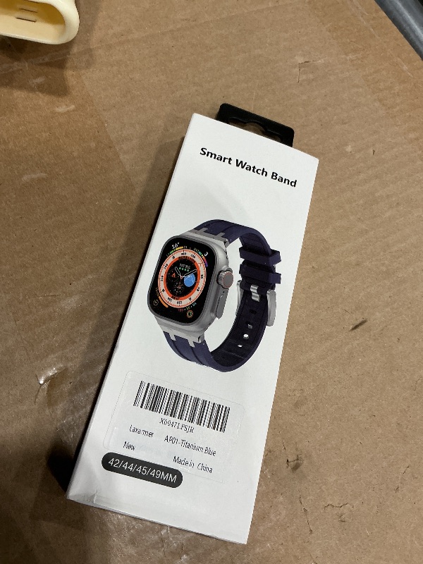 Photo 1 of *USED*
Laxarmer Rugged Titanium Color Metal Connectors Band Designed For iWatch Apple Watch Ultra2/Ultra 49mm, Series 10/9/8/Se2/7/6/Se/5/4/3/2/1 46mm/45mm/44mm/42mm,Silicone Correa Para For Men-Blue