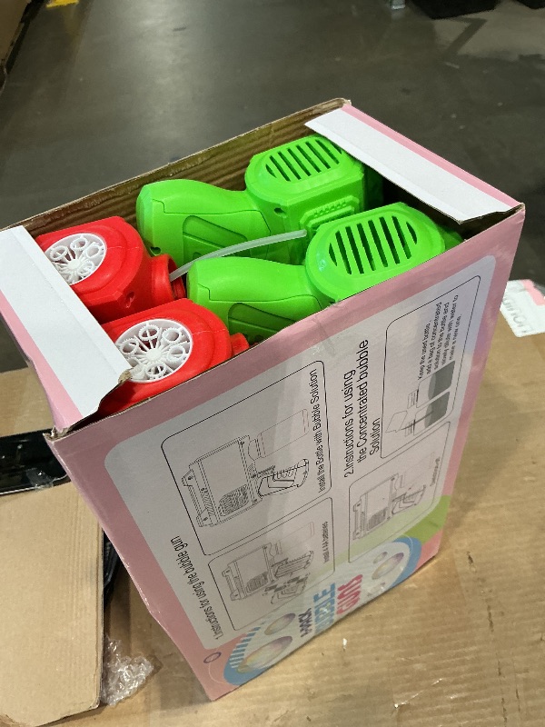 Photo 1 of *UNTESTED*
SmartYeen 8-Pack Automatic Bubble Gun,Bubble Machine Blower Outdoor Toys for Toddlers Ages 1-8 Gifts Wedding Party Favors
