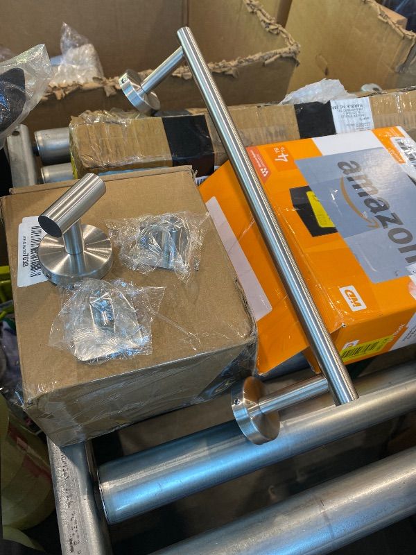 Photo 1 of ***MISSING PIECE*** TocTen Bathroom Hardware Set, Thick Stainless Steel Bath Towel Bar Set Including Towel Rack for Bathroom+Toilet Paper Holder+3 Robe Towel Hooks Wall Mount Bathroom Accessory Set(16IN,Brushed Nickel)