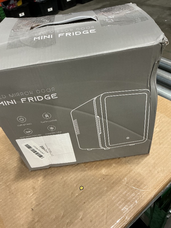 Photo 1 of *USED*
CUTIEWORLD Pink Fridge with Mirror, 4L Fridge