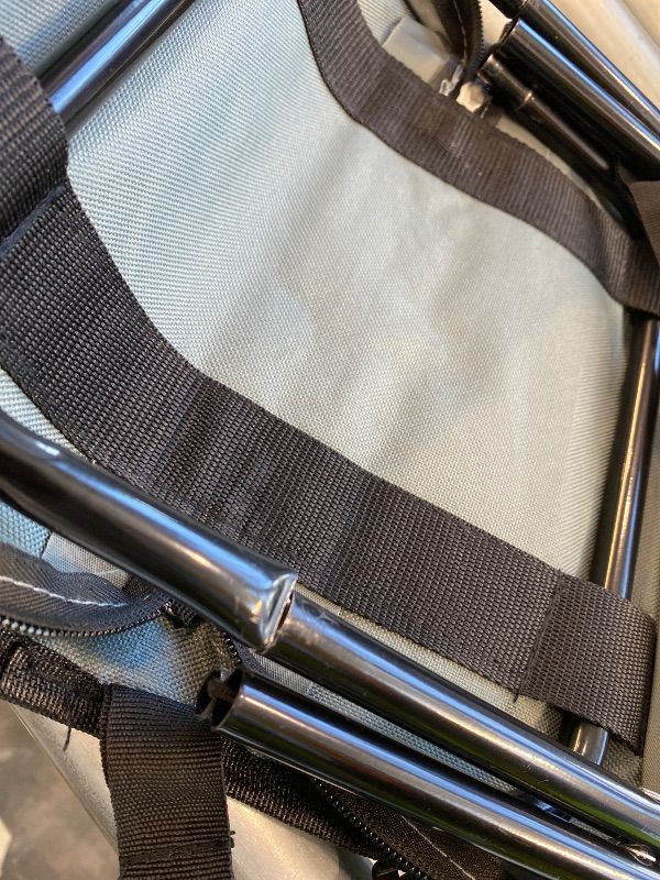 Photo 1 of ***MINOR DAMAGE*** Portable Ultralight Collapsible Stool,Camping Chair,Handbag Style Pocket Foldable Stool for Camping Travel Fishing Hiking and Outdoor Activities(Gray)