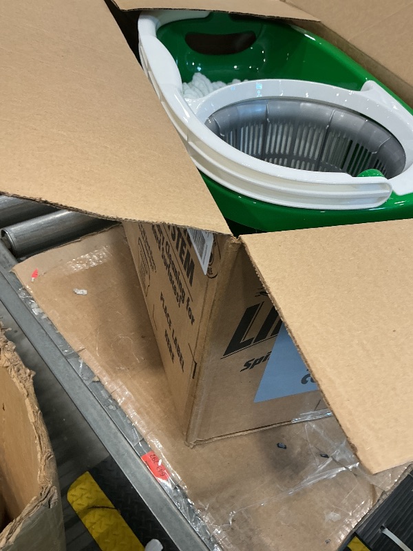 Photo 1 of *USED*
Libman Tornado Spin Mop System and 1 Refill, Mop and Bucket with Wringer Set for Hardwood Floor Cleaning, 2 Total Heads Included