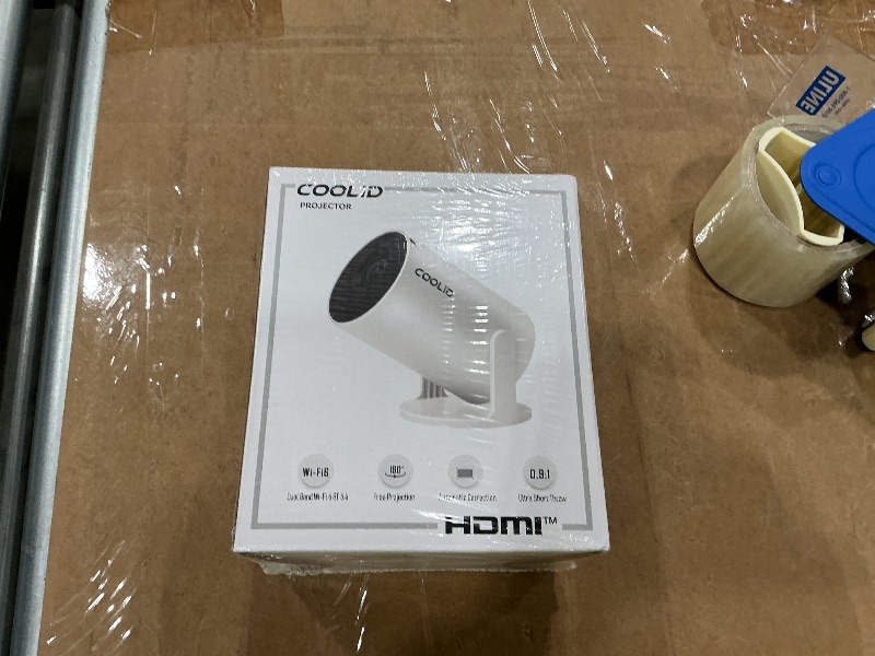 Photo 1 of [Built-in Apps & 2025 Upgraded] Mini Projector Support 4K 1080P Auto Keystone 180° Rotatable with WiFi 6 and Bluetooth 5.4, Projector Portable Compatibile with HDMI/TV Stick/Memory Stick/Laptop-White