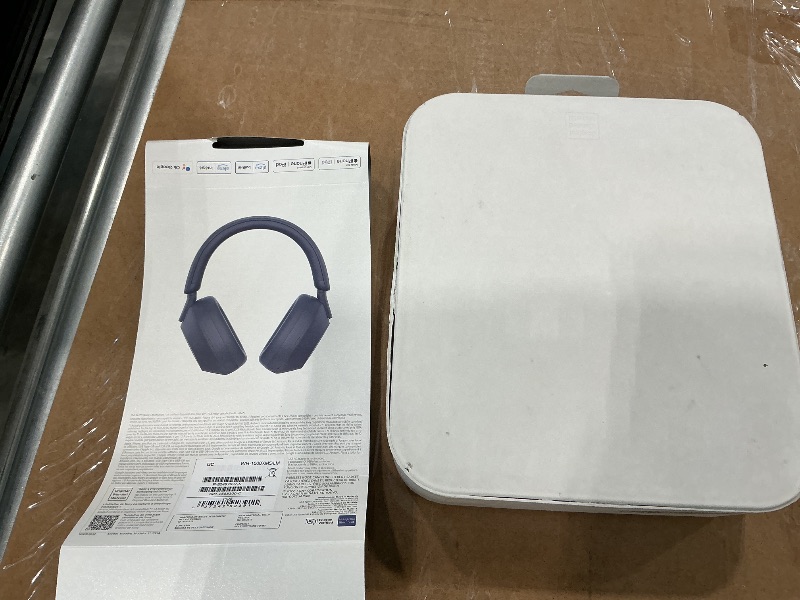 Photo 1 of ***MINOR DAMAGE*** Sony WH-1000XM5 Noise Canceling Wireless Headphones - 30hr Battery Life - Over-Ear Style - Optimized for Alexa and Google Assistant - Built-in mic for Calls (Blue) - International Version No Warranty