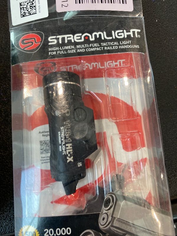 Photo 1 of ***MISSING BATTERIES*** Streamlight 69501 TLR-1 HL-X USB 1500-Lumen 15000-Candela Rechargeable Rail-Mounted Tactical Weapon Light with Specific Compatibility Rail Locating Keys, Black