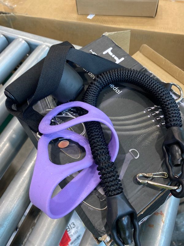 Photo 1 of *USED*
Resistance Bands for Exercise,6-Tube Elastic Yoga Pedal Puller Resistance Band, Natural Latex Tension Rope Fitness Equipment, for Abdomen/Waist/Arm/Leg Stretching Slimming Training (Black Plus)