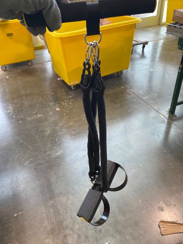 Photo 1 of *USED*
Resistance Bands for Exercise,6-Tube Elastic Yoga Pedal Puller Resistance Band, Natural Latex Tension Rope Fitness Equipment, for Abdomen/Waist/Arm/Leg Stretching Slimming Training (Black Plus)