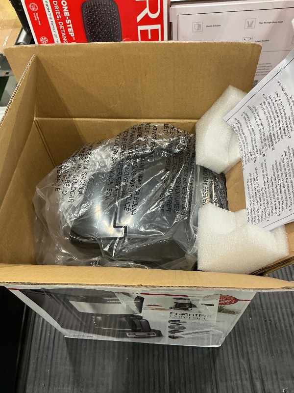 Photo 1 of *MINOR DAMAGE - USED*
Hamilton Beach 5 Cup Drip Coffee Maker with Easy FrontFill Basket, Compact Design, Programmable Clock, Glass Carafe, Auto Pause and Pour, Black & Stainless Steel (46111)