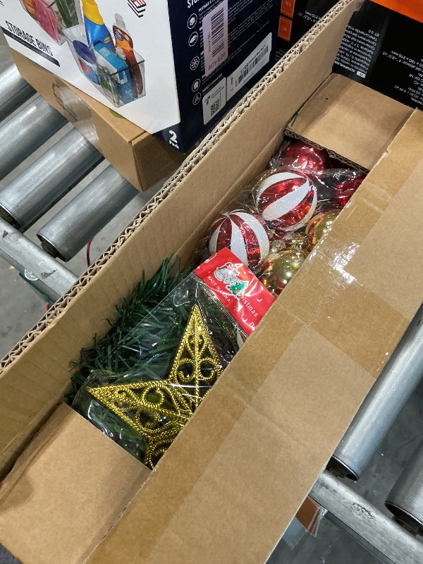 Photo 1 of [ Remote Control & 12 Modes ] 3 Ft Christmas Tree with Timer 50 Warm White & Multi Color Lights, 15 DIY Ornaments 3D Star Topper - Artificial Small Green Christmas Tree for Home Indoor Tables - Green