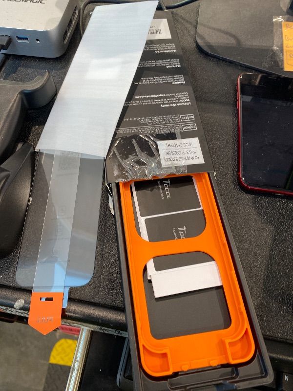 Photo 1 of ***MISSING ONE*** TOCOL for iPhone 16 Screen Protector 6.3 inch 9H Hardness Military Grade Shatterproof HD Tempered Glass for Full Coverage Protection 2 Pack