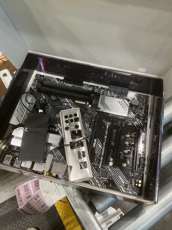 Photo 1 of *UNTESTED*
ASUS Prime B550-PLUS AC-HES AMD AM4 (3rd Gen Ryzen) ATX Motherboard (Dual M.2, PCIe4.0, WIFI5, 1Gb Ethernet, SATA 6 Gbps, USB 3.2 Gen 2 Type-C, Front USB 3.2 Gen 1 Type-C and CEC Tier II Ready)