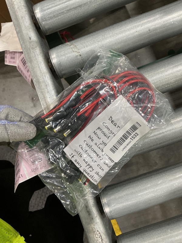 Photo 1 of (Real 18AWG) 10 Pairs 12V 5A DC Power Pigtail Barrel Plug Connector Cable, 2.1mm x 5.5mm Male Female DC Pigtail Connectors for CCTV Security Camera and 12V Power Supply Adapter by MILAPEAK