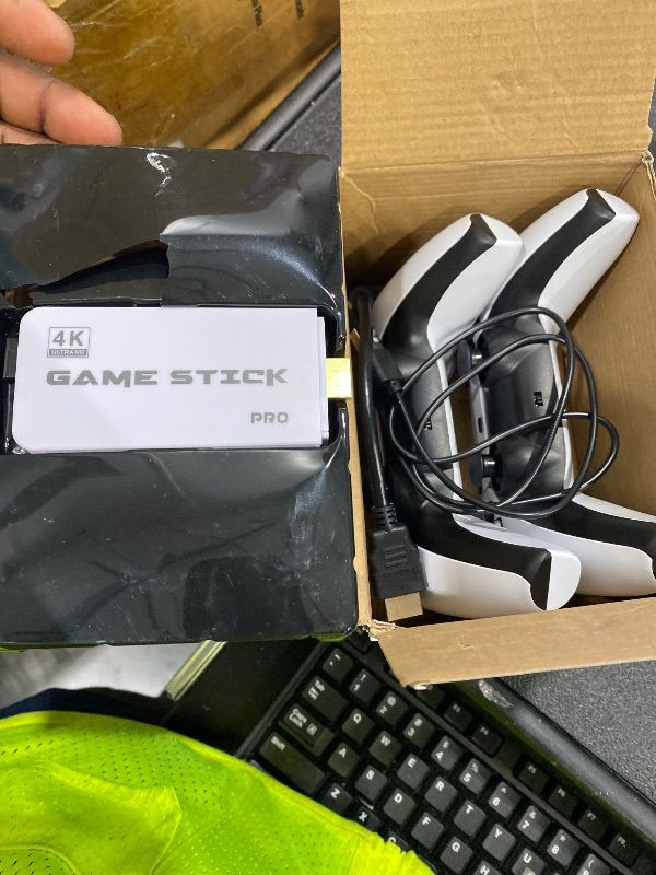 Photo 1 of *UNTESTED*
2026 New Retro Gaming Console, Retro Gaming Stick with 20,000+ Classic Game and 23 Game Emulators, Plug & Play 4K HDMI Output Game Console Stick with Dual 2.4G Controllers (64GB) for Christmas gifts