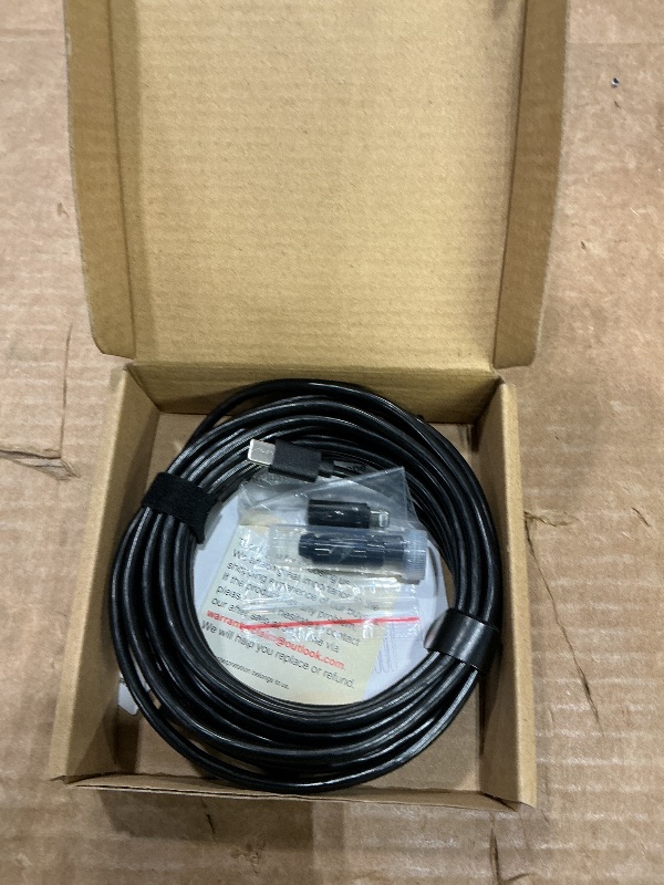 Photo 1 of [Dual-Lens] Endoscope Camera with Light, 1920P HD Borescope with 8+1 Adjustable LED Lights, IP67 Waterproof 16.5FT Semi-Rigid Snake Cord Inspection Camera for iPhone, iPad and Android Phone (Type C)