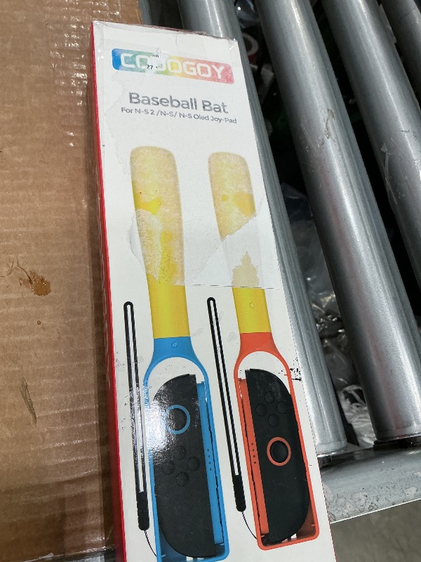 Photo 1 of [Switch 1/2 Compatible] CODOGOY Baseball Bat Handle Grip for Nintendo Switch & Switch 2, Motion-Sensing Sport Accessories Compatible with Switch 1/OLED/2, Enhanced Somatosensory Baseball Stick for Sports & Party Games-2PCS