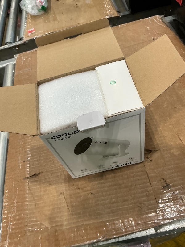 Photo 1 of [Built-in Apps & 2025 Upgraded] Mini Projector Support 4K 1080P Auto Keystone 180° Rotatable with WiFi 6 and Bluetooth 5.4, Projector Portable Compatibile with HDMI/TV Stick/Memory Stick/Laptop-White