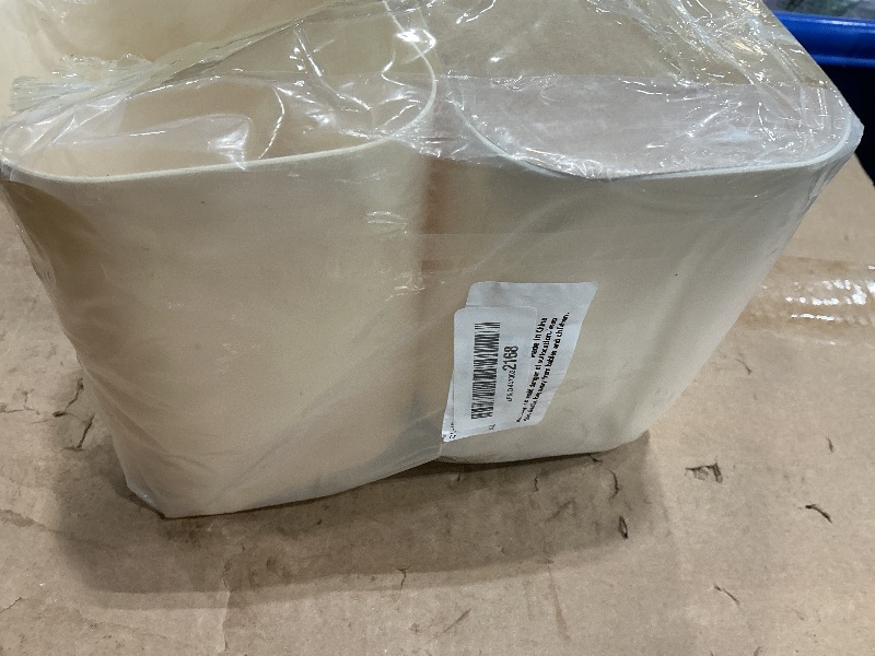 Photo 1 of ***MISSING PIECE*** HOSTK 2Pcs Mini Trash Can with Lid, Plastic Mini Wastebasket with 5 Roll Trash Bags, Tiny Desktop Waste Garbage Bin for Kitchen Bathroom Office Home Bedroom Desk Vanity Tabletop