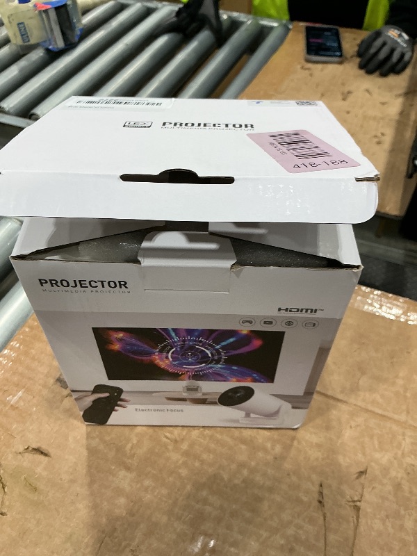 Photo 1 of [Electric Focus]Mini Portable Projector with 4K Support, Bluetooth 5.4 WIFI6, 5watt Sound Base Speaker, 260 ANSI, Android 11, 210° Rotation , Auto Keystone Correction Video Projector HY300 PLUS