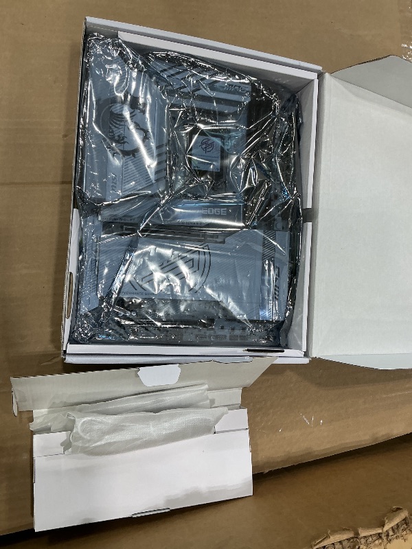 Photo 1 of *UNTESTED -See clerk notes*
MSI MPG Z890 Edge TI WiFi Gaming Motherboard (Support Core Ultra Series 2 Intel Processors, LGA 1851, DDR5, PCIe 5.0, M.2, SATA, 5Gbps LAN, USB Type-C, Wi-Fi 7, Bluetooth 5.4, Thunderbolt 4, ATX)
