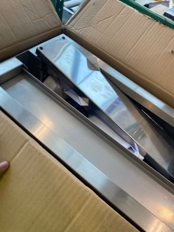 Photo 1 of **PARTIAL SET/check clerk comments**
Alpine Corporation MLT134SL Indoor Floor Bubble Wall Water Fountain with Color-Changing LED Lights and Remote, 72", Silver