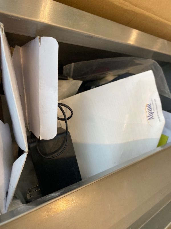 Photo 1 of **PARTIAL SET/check clerk comments**
Alpine Corporation MLT134SL Indoor Floor Bubble Wall Water Fountain with Color-Changing LED Lights and Remote, 72", Silver