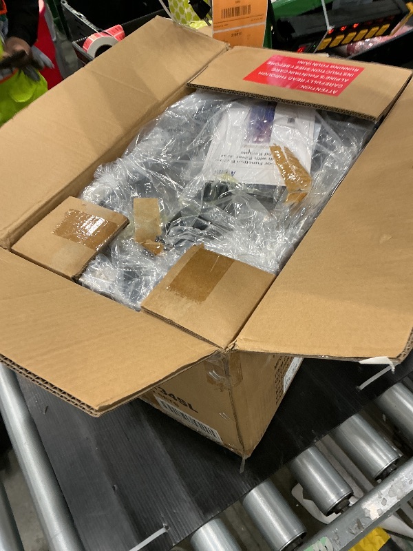 Photo 1 of **PARTIAL SET/check clerk comments**
Alpine Corporation MLT134SL Indoor Floor Bubble Wall Water Fountain with Color-Changing LED Lights and Remote, 72", Silver