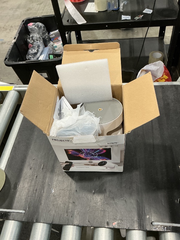 Photo 1 of [Electric Focus]Mini Portable Projector with 4K Support, Bluetooth 5.4 WIFI6, 5watt Sound Base Speaker, 260 ANSI, Android 11, 210° Rotation , Auto Keystone Correction Video Projector HY300 PLUS