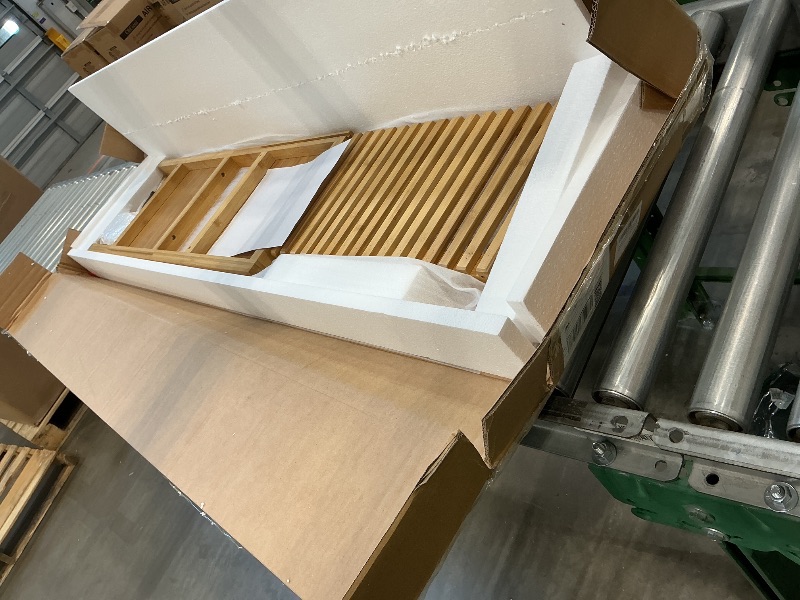 Photo 1 of *MISSING PARTS UNKNOWN*
HollyHOME Bamboo TV Stand with Storage for TVs up to 65", Modern Entertainment Center with Fence Door, Accent TV Table with 2 Shelf, Media Console TV Stand for Living Room, Bedroom, Burlywood