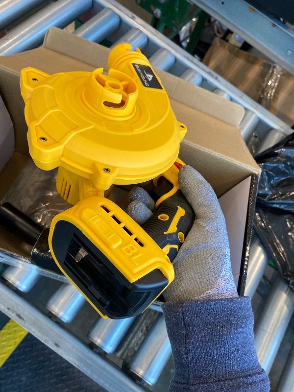 Photo 1 of **MISSING PIECES** 
Cordless Leaf Blower for Dewalt 20V Max Battery,Electric Jobsite Air Blower with Brushless Motor,6 Variable Speed Up to 180MPH,2-in-1 Handle Electric Blower and Vacuum Cleaner(Battery Not Included)