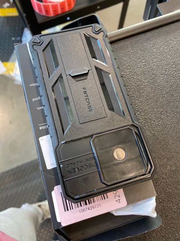 Photo 1 of *MINOR DAMAGE - USED*
FNTCASE for iPhone 15-Pro-Max Case: Military Grade Drop Proof Protective Rugged Shockproof Cell Phone Cover with Kickstand & Slide | Matte Heavy Duty Protection Tough Protector Cases 6.7'' - Black