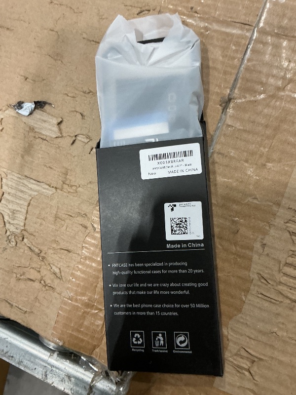 Photo 1 of *MINOR DAMAGE - USED*
FNTCASE for iPhone 15-Pro-Max Case: Military Grade Drop Proof Protective Rugged Shockproof Cell Phone Cover with Kickstand & Slide | Matte Heavy Duty Protection Tough Protector Cases 6.7'' - Black