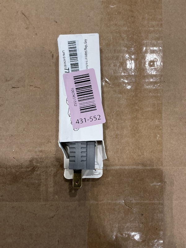 Photo 1 of (3 Pack) 3-Prong to 2-Prong Adapter Polarized Grounding Converter 3 Pin to 2 Pin Power for Wall Outlets Plugs, Gray