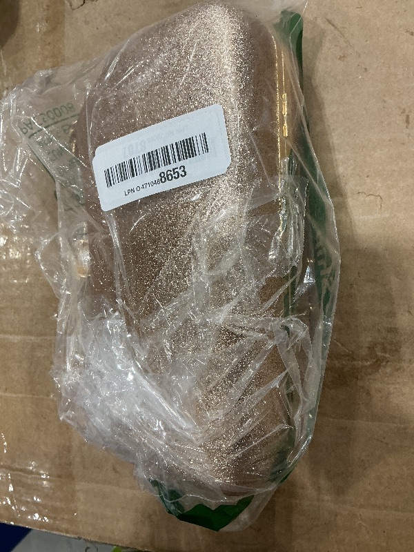 Photo 1 of **MINOR DAMAGE/check clerk comments**
YYW Clutch Purse for Women Pearl Evening Bag Glitter Wedding Party Purse Shoulder Handbag (Rose gold)