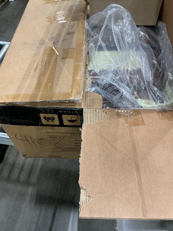 Photo 1 of *MISSING PARTS UNKNOWN*
COLAMY Leather Recliner Chair with Swivel & Rocking Function, Modern Glider Reclining Chair with Footrest and Wide Seat Cushion, Comfortable Rocker Chair for Living Room, Nursery, Bedroom, Cocoa