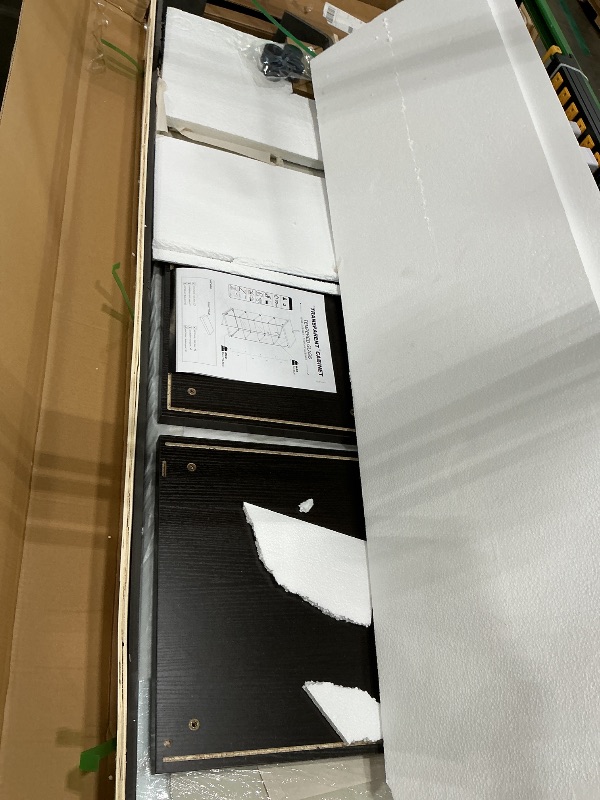 Photo 1 of **MISSING PARTS - Missing hardware**
tempered glass wine cabinet display cabinet