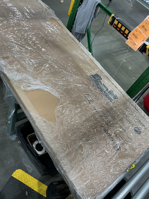 Photo 1 of ***PARTIAL SET*** Sauder Palladia L Shaped Desk with Drawers, Office Desk with File Cabinet Storage, Cable Management, Keyboard Tray, in Split Oak finish