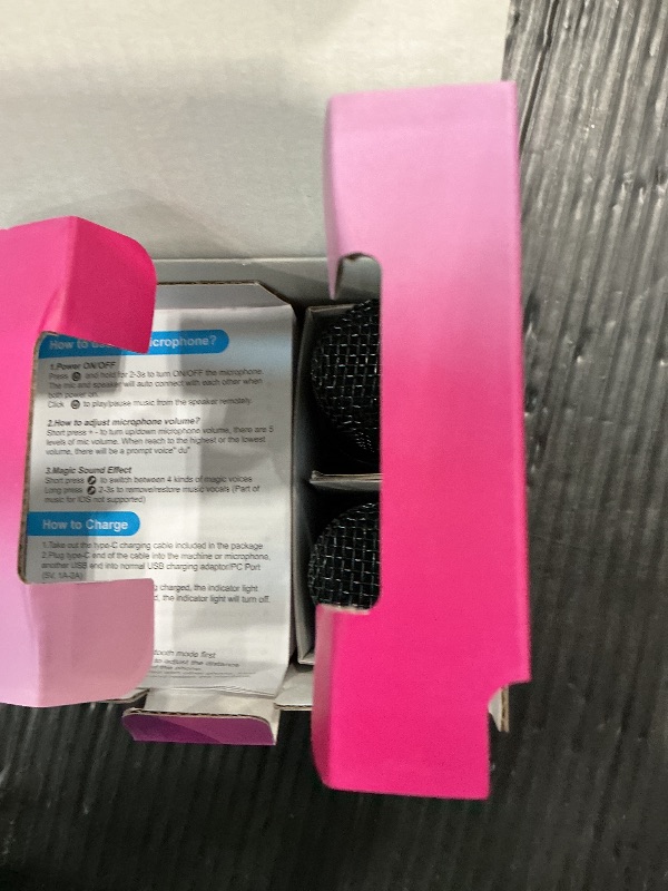Photo 1 of *UNTESTED*
Mini Karaoke Machine for Kids, 2026 TOP Toys Birthday Gifts Ideas for Girls Ages 4, 5, 6, 7, 8, 9, 10, 12+ Years Old, Portable MP3 Player with 2 Wireless Mics for Family Home Party