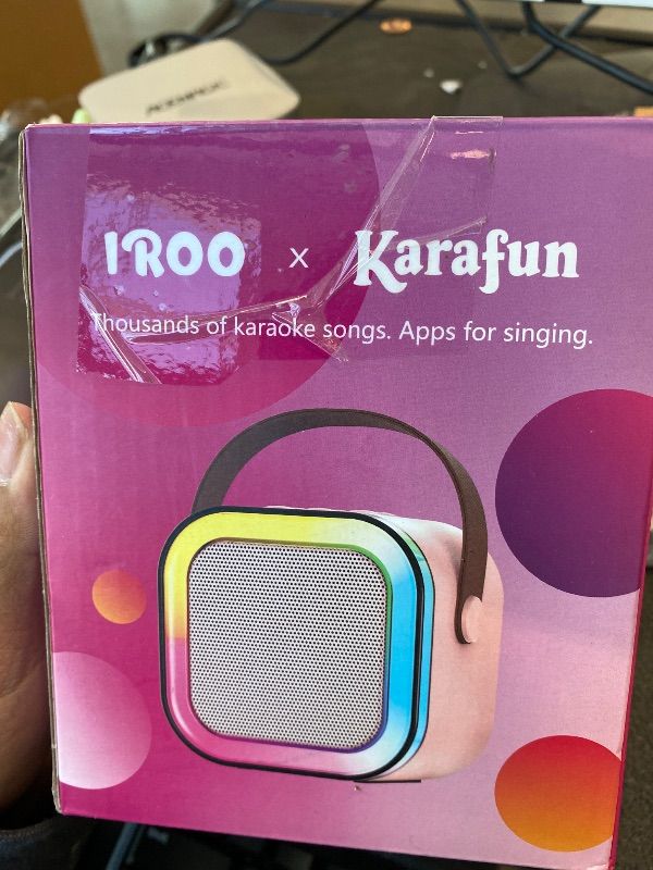 Photo 1 of *UNTESTED*
Mini Karaoke Machine for Kids, 2026 TOP Toys Birthday Gifts Ideas for Girls Ages 4, 5, 6, 7, 8, 9, 10, 12+ Years Old, Portable MP3 Player with 2 Wireless Mics for Family Home Party