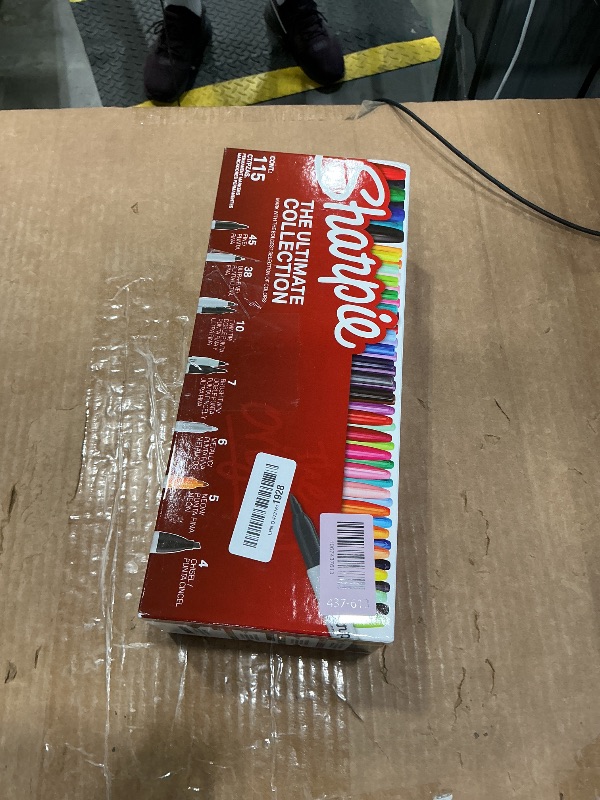 Photo 1 of ***Missing Parts*** Sharpie Permanent Markers Ultimate Collection Fine and Ultra Fine Points Assorted Colors 115 Count