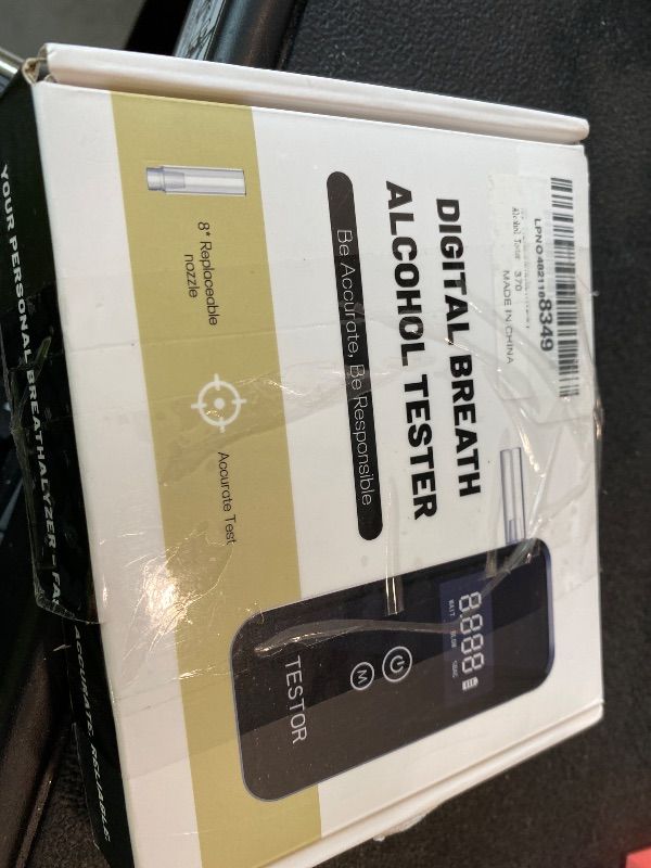 Photo 1 of *USED*
FluxAxis Breathalyzer, Advanced High-Accuracy Personal Breathalyzers for Alcohol, Portable Handheld Digital Alcohol Breathalyzer Tester with 8 Reusable Mouthpieces for Home & Travel Use
