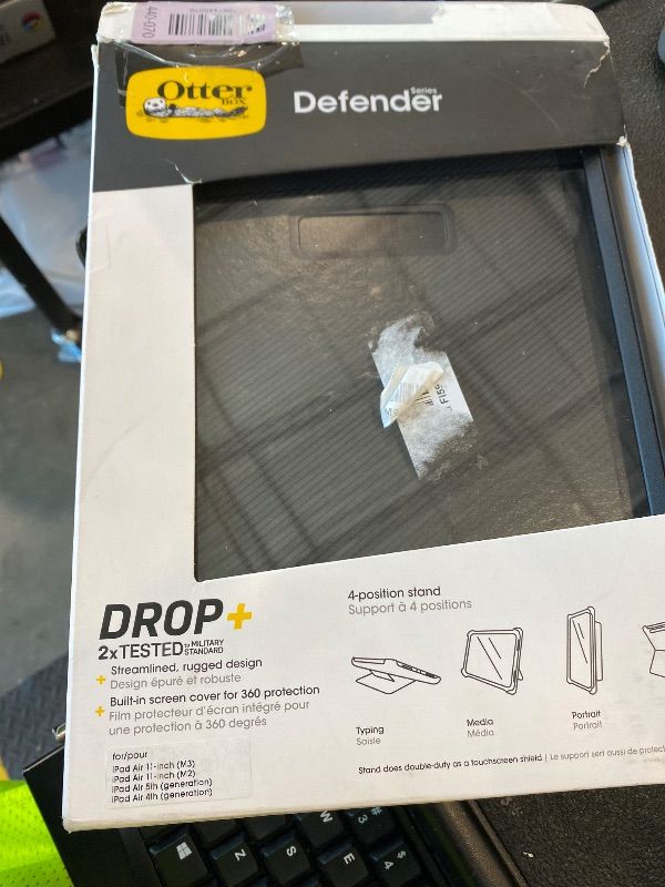 Photo 1 of *UNTESTED*
OtterBox Defender Series Case for iPad Air 11-inch (M3) & (M2) - Black, Rugged, Durable, Multi-Layer Protection